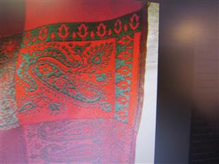 Vintage AboElela AB -Egypt  tapestry/tablecloth/throw burgundy